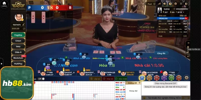 Baccarat là game không thể không chơi khi tới live casino hb88