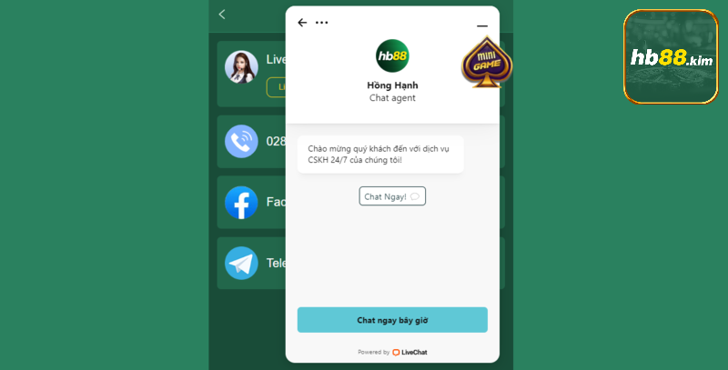 Tính năng live chat được nhiều người chơi yêu thích